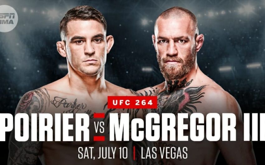 Где смотреть UFC 264: Конор МакГрегор – Дастин Порье 3