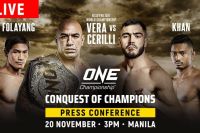 Прямая трансляция ONE Championship: Conquest of Champions: Брэндон Вера – Мауро Кирилли
