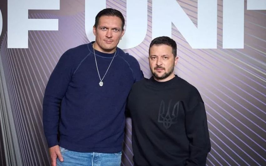 Президент Украины поддержал Александра Усика перед реваншем с Тайсоном Фьюри: "Мы за тебя держим кулаки"