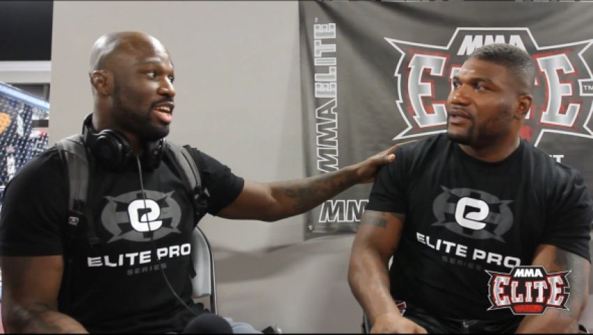 Рампэйдж Джексон и Кинг Мо на пресс-конференции, посвященной турниру Bellator 175 
