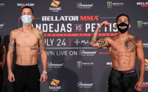 Взвешивание и битвы взглядов перед турниром Bellator 242: Рики Бандехас - Серхио Петтис