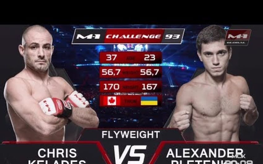 Видео боя Крис Келадес - Александр Плетенко M-1 Challenge 93