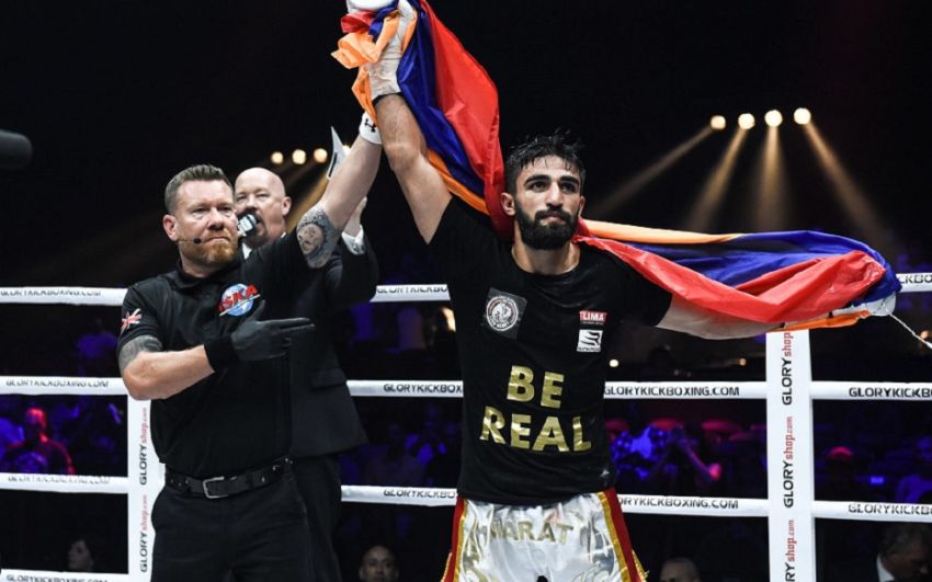 Видео боя Марат Григорян - Тижани Безтати Glory 69