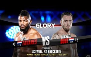 Видео боя Луис Таварес - Майкл Дутт Glory 69
