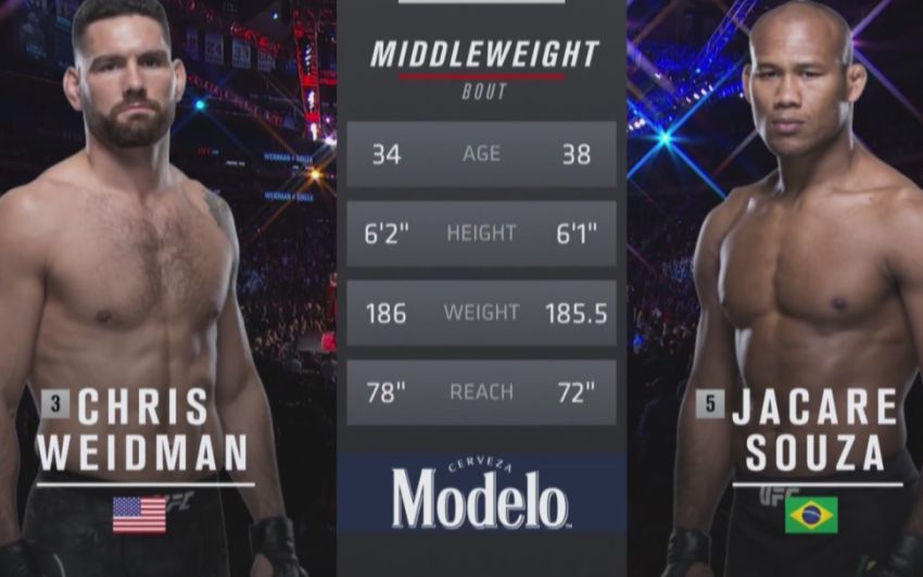 Видео боя Роналдо Соуза - Крис Вайдман UFC 230