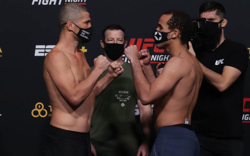 Видео боя Джордан Ливитт - Мэтт Уимэн UFC on ESPN 19