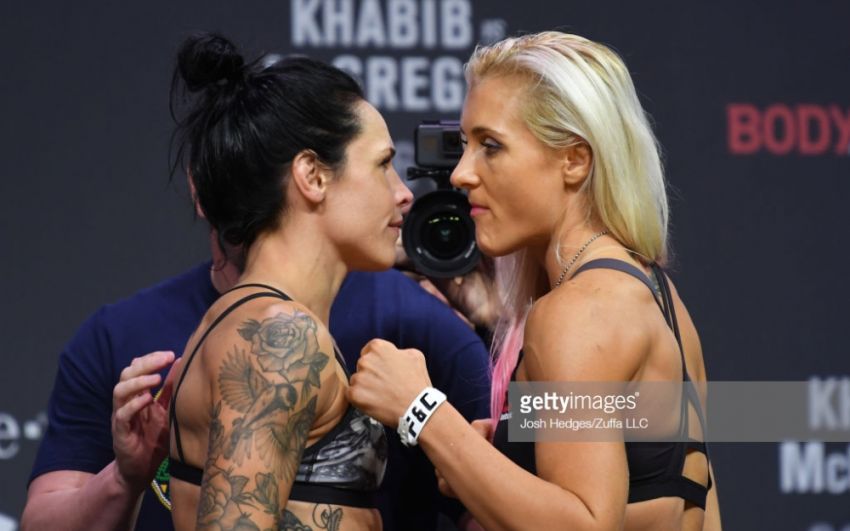 Видео боя Яна Куницкая - Лина Лансберг UFC 229
