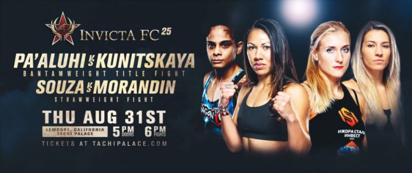Прямая трансляция Invicta FC 25 Яна Куницкая - Ракель Па'алуи