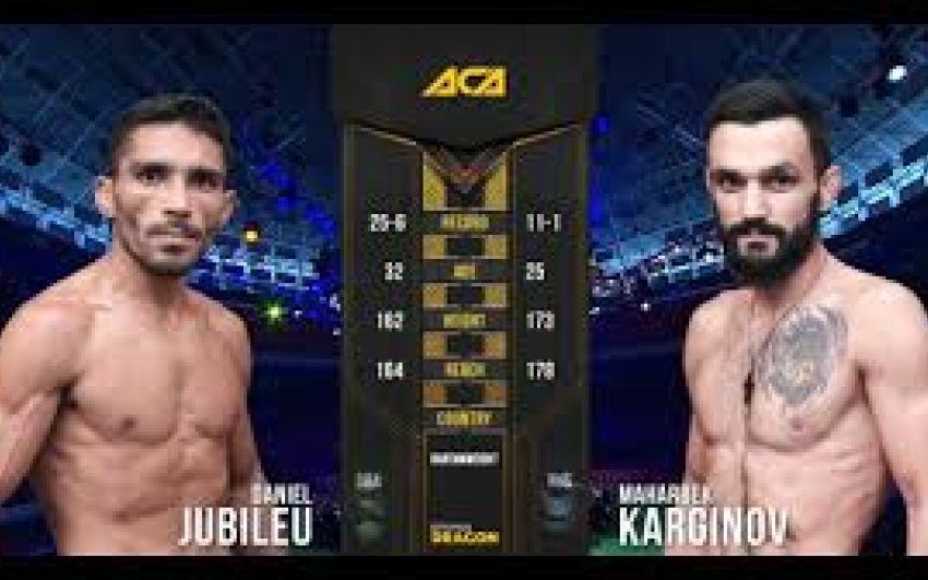 Видео боя Дэниель Джубилеу - Махарбек Каргинов на ACA 98 - Fight Day