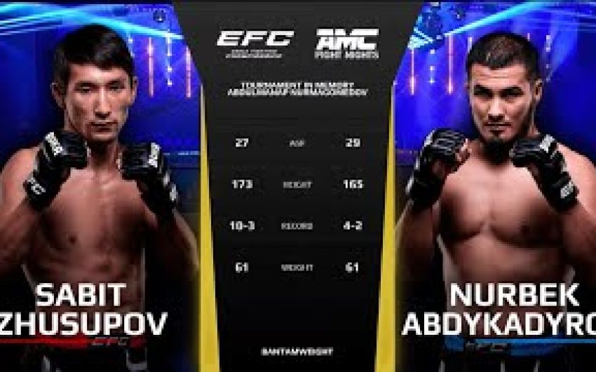 Видео боя Сабит Жусупов – Нурбек Абдыкадыров EFC 41