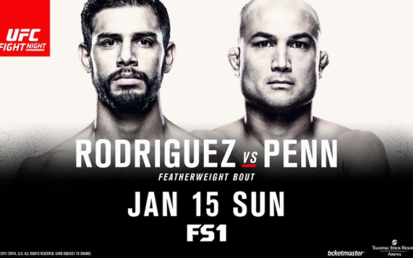 Прямая трансляция UFC Fight Night 103 Би Джей Пенн - Яир Родригес