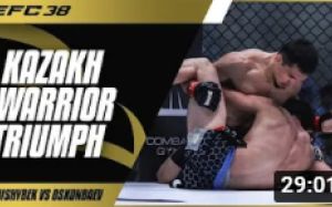 Видео боя Миктынбек Осконбаев - Данияр Койшибек EFC 38