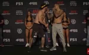 Результаты взвешивания участников турнира UFC Fight Night 126