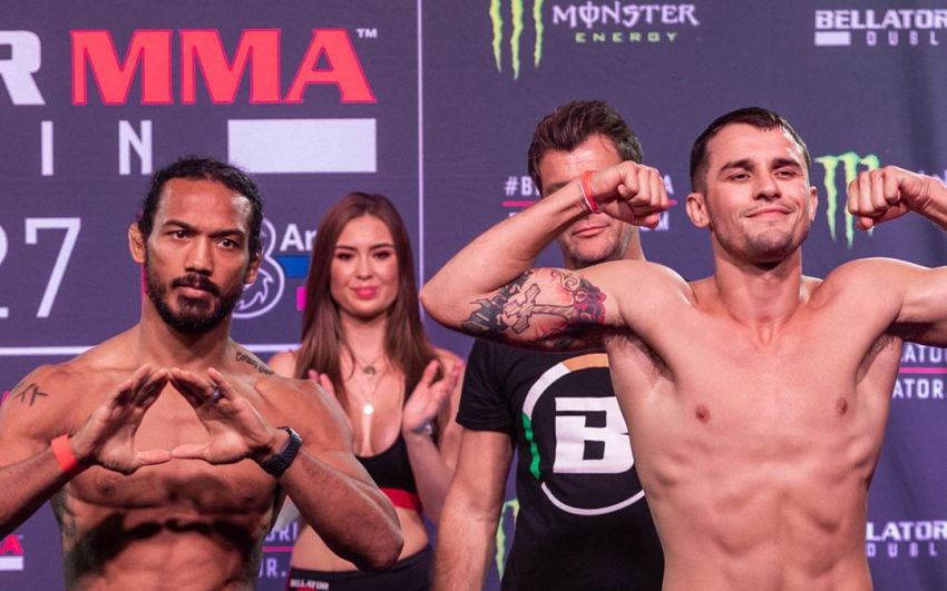 Церемония взвешивания перед турнирами Bellator 227 и Bellator Dublin: Бенсон Хендерсон - Майлс Джури, Джеймс Галлахер - Роман Салазар