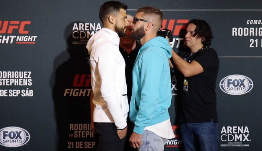 Битвы взглядов участников турнира UFC Fight Night 159: Яир Родригес - Джереми Стивенс