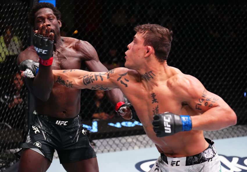 Кайо Борральо в яркой рубке побил возрастного Джареда Каннонье на UFC on ESPN 62