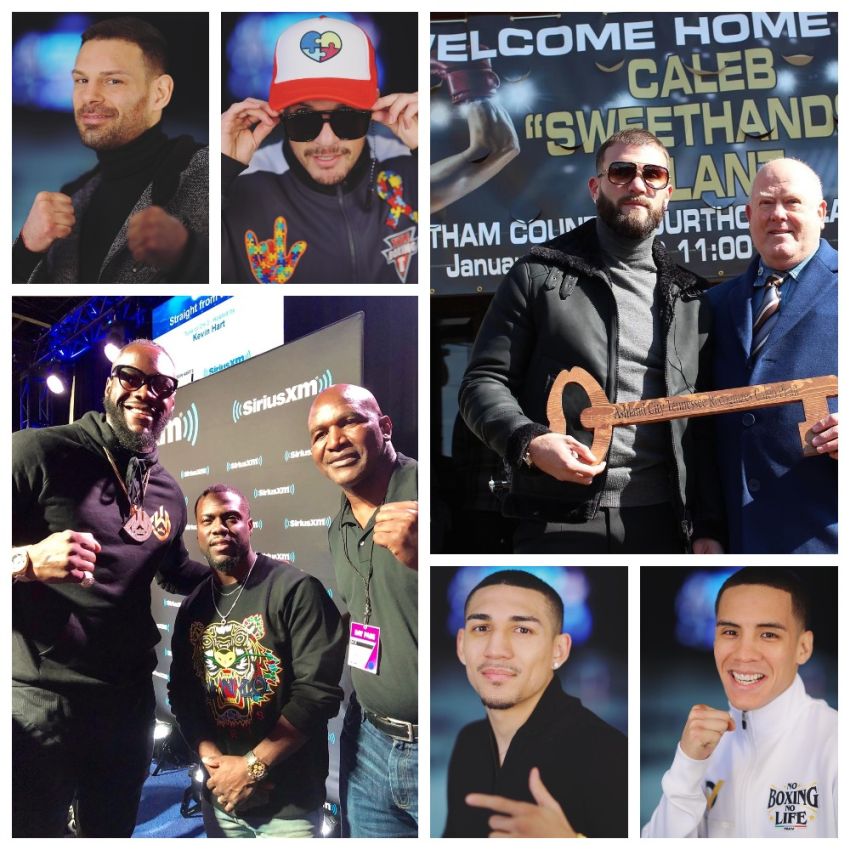 InstaBoxing 03 февраля 2019: Уайлдер встретился с Холифилдом, Калеб Плант вернулся домой в статусе чемпиона