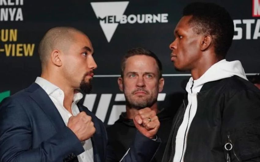Битвы взглядов перед турниром UFC 243: Роберт Уиттакер - Исраэль Адесанья