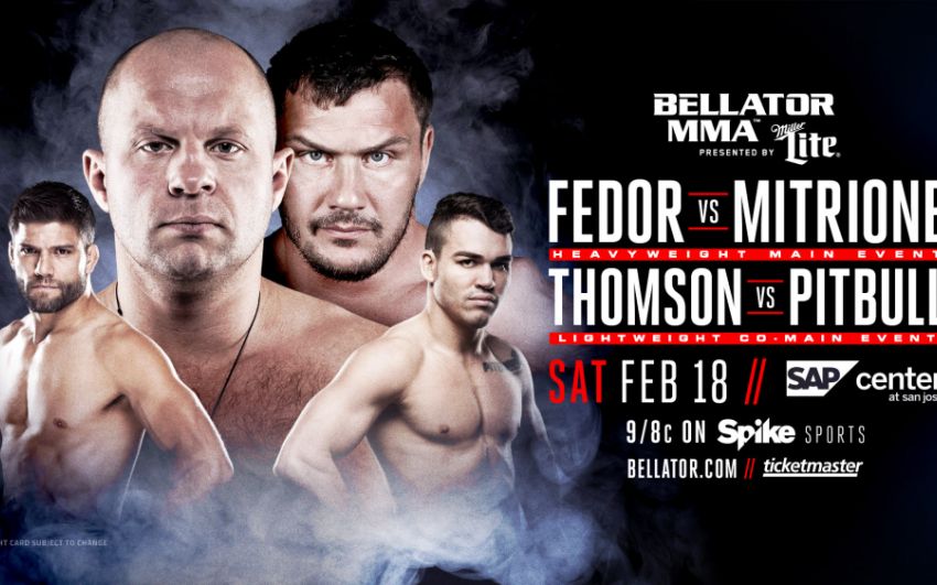 Прямая трансляция Bellator 172 Федор Емельяненко - Мэтт Митрион