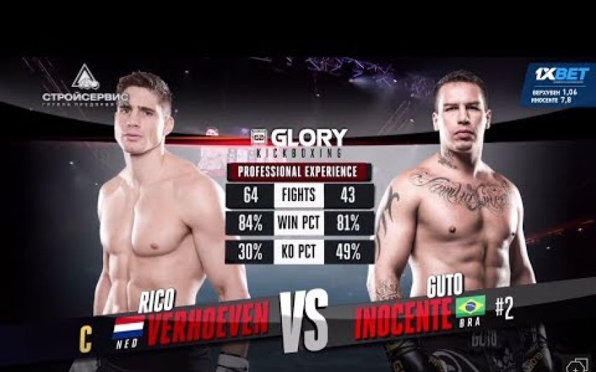 Видео боя Рико Верхувен - Гуто Иносенте GLORY 59