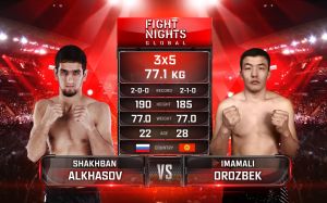 Видео боя Шахбан Алхасов - Орозбек Имамали Fight Nights Global-GFC