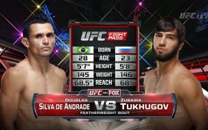 Видео боя Зубайра Тухугов - Дуглас Сильва де Андраде UFC Fight Night 36