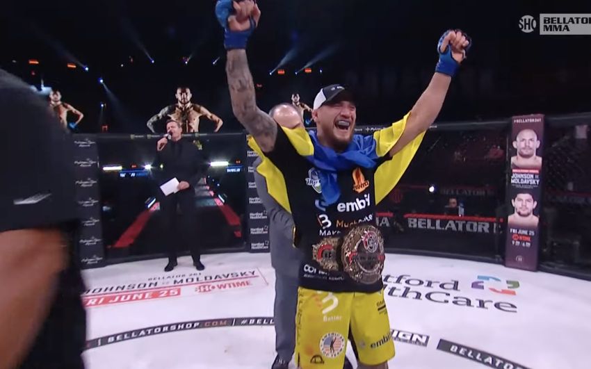 Ярослав Амосов побеждает Дагласа Лиму и становится чемпионом Bellator в полусреднем весе