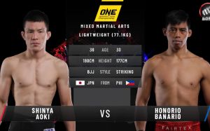 Видео боя Шинья Аоки - Онорио Банарио ONE Championship: Century - Part 2