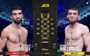 Видео боя Хусейн Мальцагов - Махочи Сагитов на ACA 98 - Fight Day
