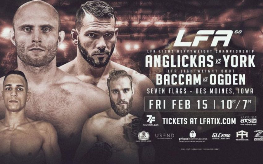 Прямая трансляция LFA 60: Джулиус Англискас - Клейтон Йорк