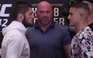 Битва взглядов участников турнира UFC 242: Хабиб Нурмагомедов - Дастин Порье
