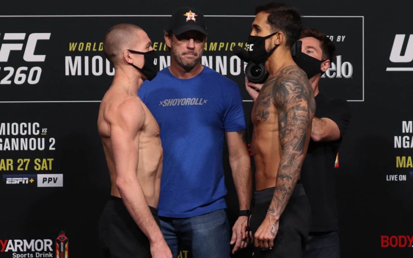 Видео боя Шейн Янг - Омар Моралес UFC 260