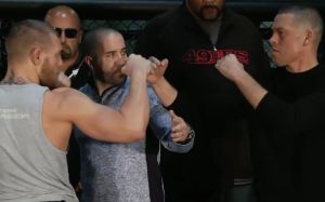 Конор Макгрегор - Нэйт Диаз: Разборки на пресс-конференции UFC 196