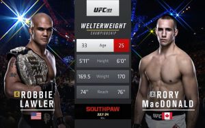 Видео боя Робби Лоулер - Рори МакДональд 2 UFC 189