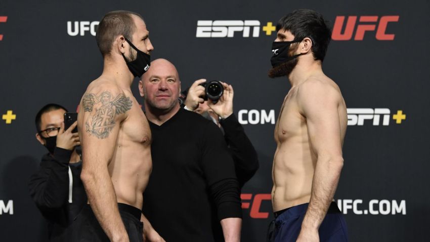 Видео боя Магомед Анкалаев - Никита Крылов UFC Fight Night 186