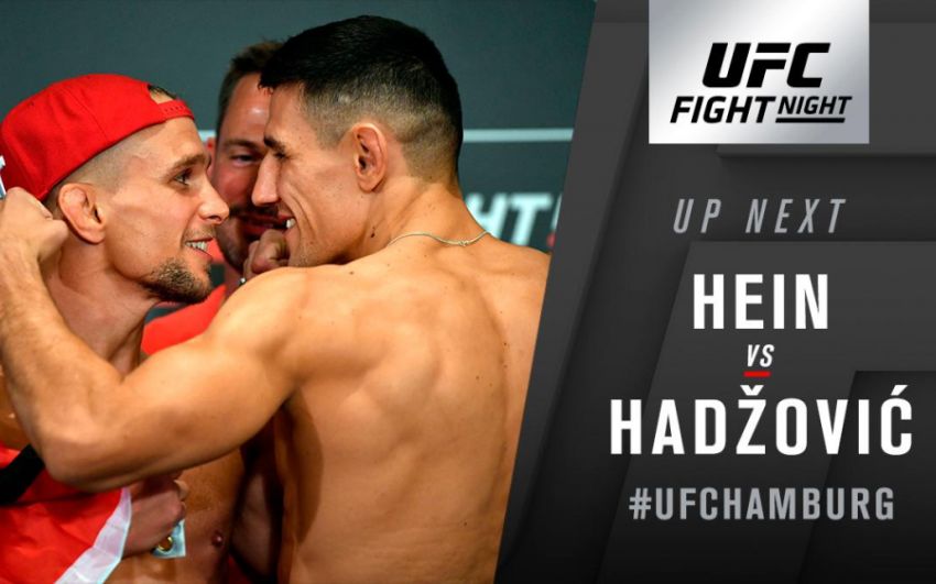 Видео боя Ник Хейн - Дамир Хадзович UFC Fight Night 134