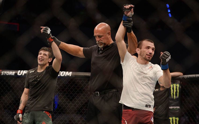 Аскар Аскаров и Брэндон Морено завершили бой вничью на UFC Fight Night 159
