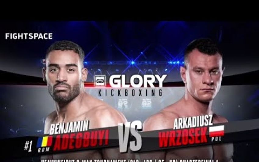 Виде боя Бенджамин Адегбуи - Аркадиуш Вржозек, GLORY 62