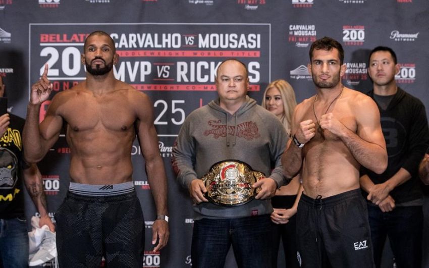 Видео боя Гегард Мусаси - Раваэль Карвальо Bellator 200