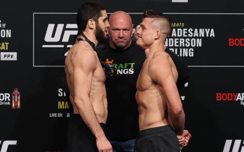 Видео боя Ислам Махачев - Дрю Добер UFC 259
