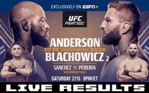 Результаты турнира UFC Fight Night 167: Кори Андерсон - Ян Блахович 2