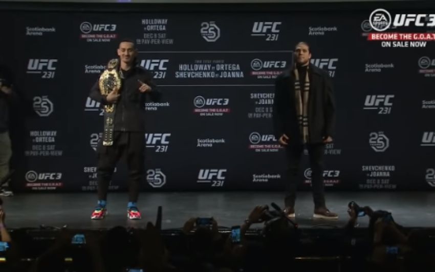 Битва взглядов хедлайнеров турнира UFC 231: Холлоуэй - Ортега