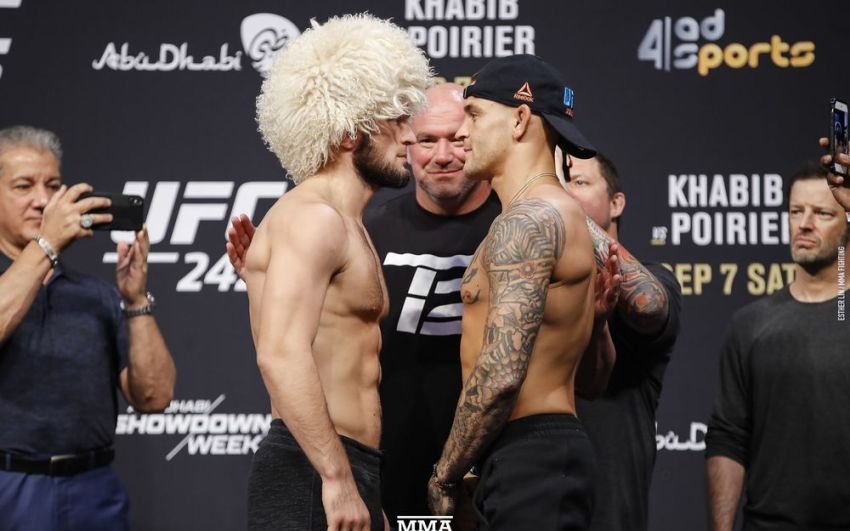 Видео боя Хабиб Нурмагомедов - Дастин Порье UFC 242