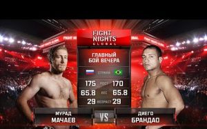  Видео боя Мурад Мачаев - Диего Брандао Fight Nights Global 58 