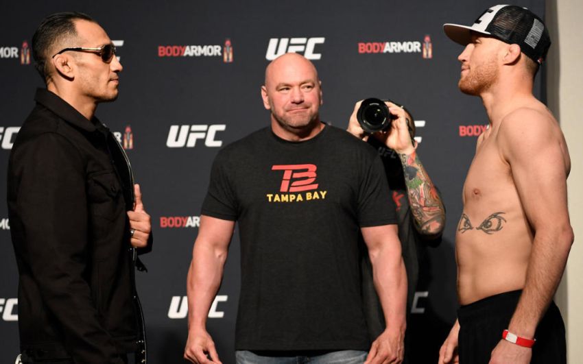 Церемония взвешивания перед UFC 249: Тони Фергюсон - Джастин Гэтжи