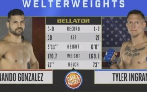Видео боя Фернандо Тревино - Тайлер Ингрэм Bellator 202