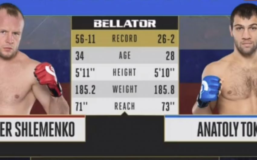 Видео боя Александр Шлеменко - Анатолий Токов Bellator 208