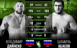Видео боя Шамиль Абасов - Владимир Дайнеко GFC 21