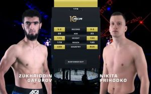 Видео боя Зухриддин Гофуров – Никита Приходько ACA 174