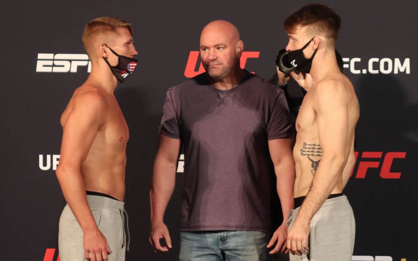 Видео боя Остин Хаббард - Макс Рошкопф UFC on ESPN 11